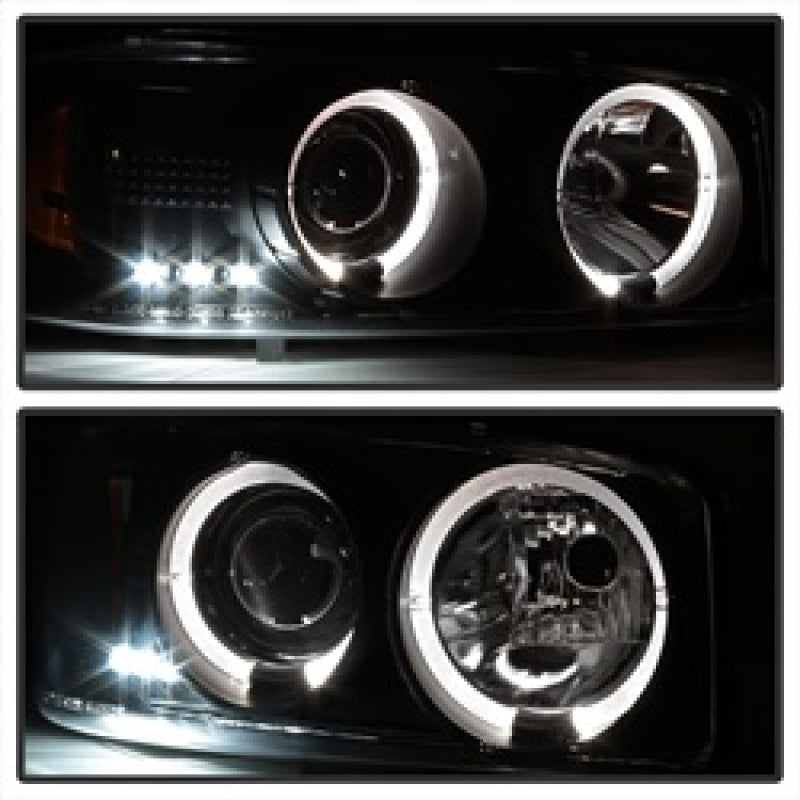 SPYDER 5009357 - SPY5009357 - Spyder GMC Sierra 1500/2500/3500 99-06 Projector Headlights LED Halo LED Black PRO-YD-CDE00-HL-BK - Shipped in Europe - Tuningsupply.com