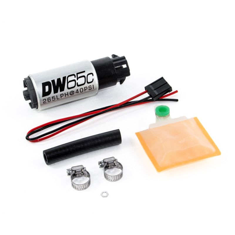 DeatschWerks 9-652-1000 - DWK9-652-1000 - DeatschWerks 265 LPH Compact In-Tank Fuel Pump w/ Clips & Universal Install Kit - Shipped in Europe - Tuningsupply.com