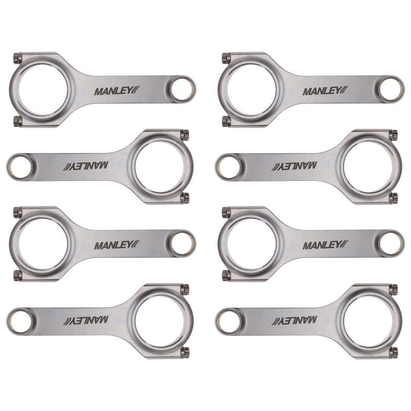 Manley Performance 14051-8 - MAN14051-8 - Manley Chevy Small Block LS Series 6.125in H Beam Connecting Rod Set - Shipped in Europe - Tuningsupply.com