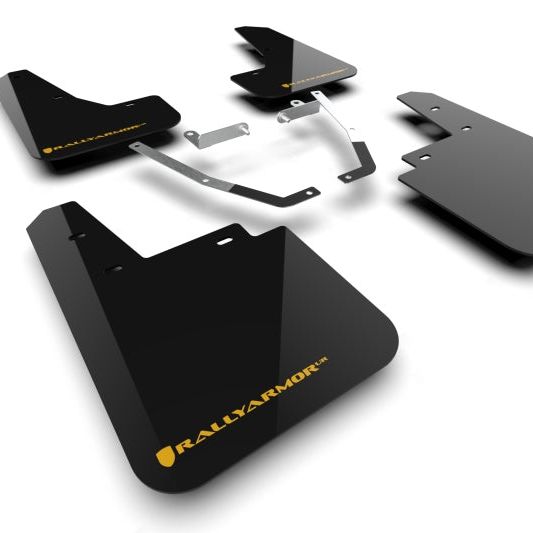 Rally Armor MF116-UR-BLK-WOR - RALMF116-UR-BLK-WOR - Rally Armor 24-25 Subaru Crosstrek (Wilderness Only) Black UR Mudflap W/Wild-Orange Logo No Drill Re - Shipped in Europe - Tuningsupply.com