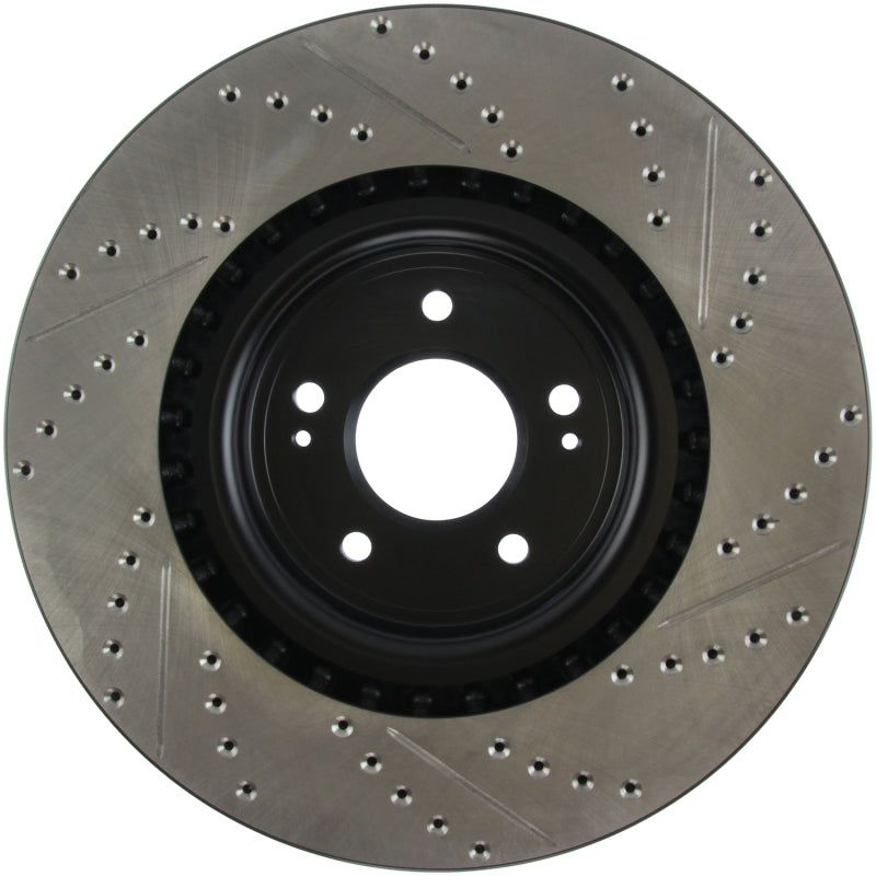 Stoptech 127.46076R - STO127.46076R - StopTech Slotted & Drilled Sport Brake Rotor - Shipped in Europe - Tuningsupply.com