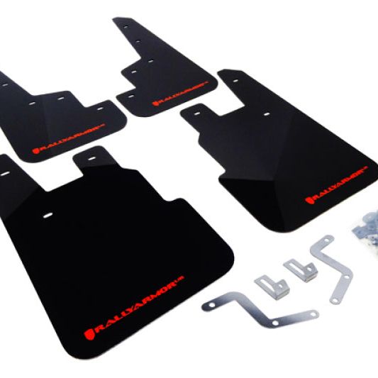 Rally Armor MF28-UR-BLK/RD - RALMF28-UR-BLK/RD - Rally Armor 14-18 Subaru Forester Black Mud Flap w/ Red Logo - Shipped in Europe - Tuningsupply.com