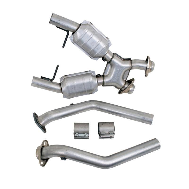 BBK 1666 - BBK1666 - BBK 96-98 Mustang 4.6 GT High Flow X Pipe With Catalytic Converters - 2-1/2 - Shipped in Europe - Tuningsupply.com