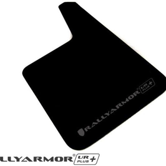 Rally Armor MF20-URP-BLK/GY - RALMF20-URP-BLK/GY - Rally Armor Universal Fit (No Hardware) UR Plus Black UR Mud Flap w/ Grey Logo - Shipped in Europe - Tuningsupply.com