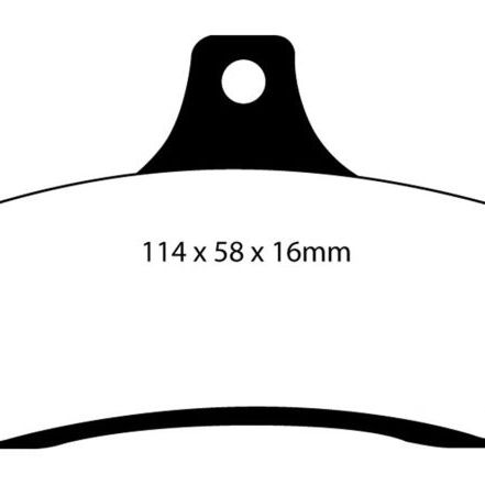 EBC DP31711C - EBCDP31711C - EBC 03-04 Pontiac GTO 5.7 (Solid Rear Rotors) Redstuff Rear Brake Pads - Shipped in Europe - Tuningsupply.com