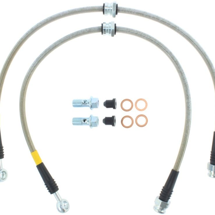 Stoptech 950.46006 - STO950.46006 - StopTech 06-12 Mitsubishi Eclipse Stainless Steel Front Brake Lines - Shipped in Europe - Tuningsupply.com