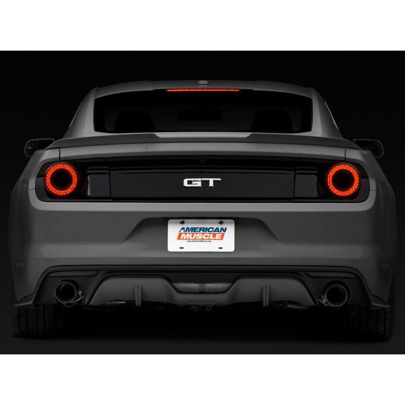 Raxiom 393827 - RAX393827 - Raxiom 15-22 Ford Mustang Halo LED Tail Lights - Gloss Black Housing (Smoked Lens) - Shipped in Europe - Tuningsupply.com