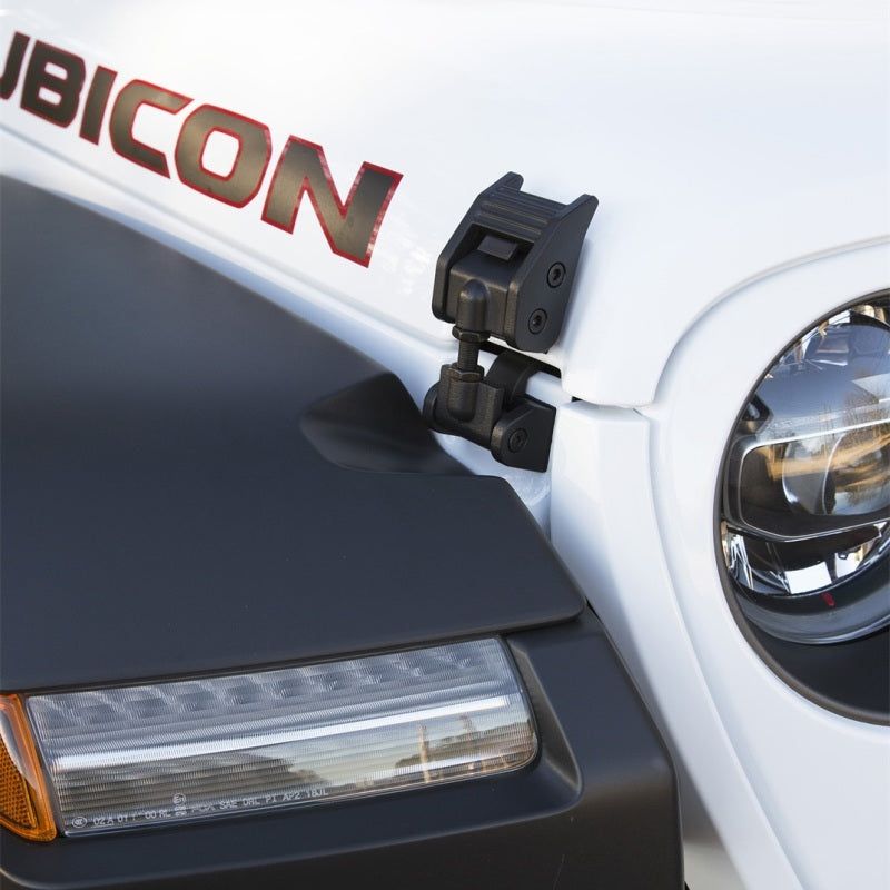 Rugged Ridge 11210.27 - RUG11210.27 - Rugged Ridge 2018-20 Jeep Wrangler JL / 2020 Jeep Gladiator Textured Black Hood Catches - Shipped in Europe - Tuningsupply.com