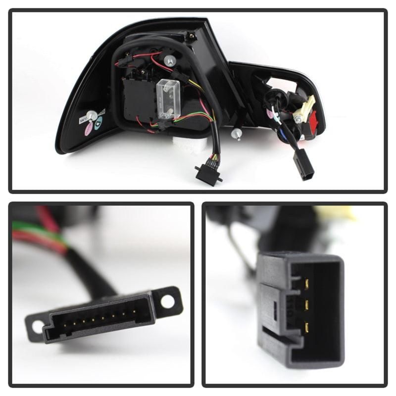 SPYDER 5076564 - SPY5076564 - Spyder 04-06 BMW E46 2Dr (Coupe ONLY No Conv.) Lgtbar Styl LED Tail Lghts Blk ALT-YD-BE4604-LBLED-BK - Shipped in Europe - Tuningsupply.com