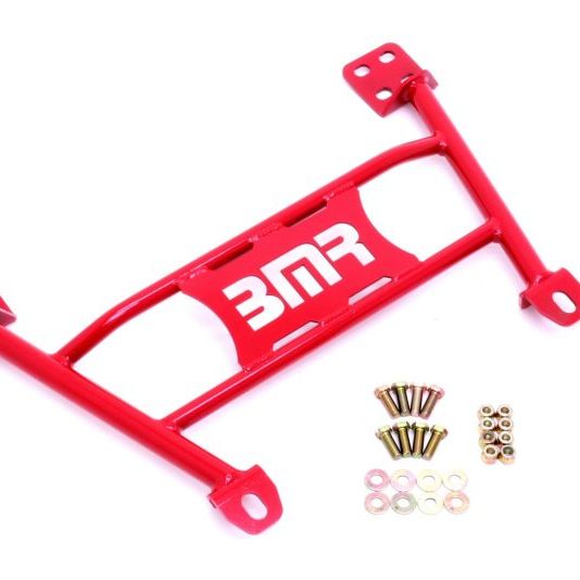 BMR Suspension CB004R - BMRCB004R - BMR 05-14 S197 Mustang Radiator Support Chassis Brace - Red - Shipped in Europe - Tuningsupply.com