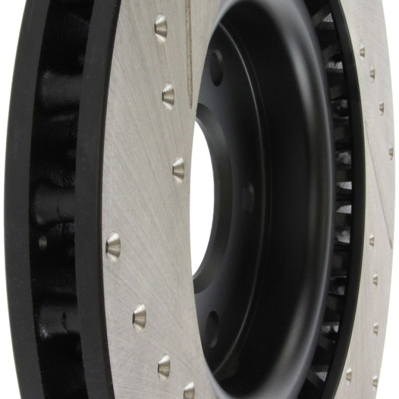 Stoptech 127.42076L - STO127.42076L - StopTech Slotted & Drilled Sport Brake Rotor - Shipped in Europe - Tuningsupply.com