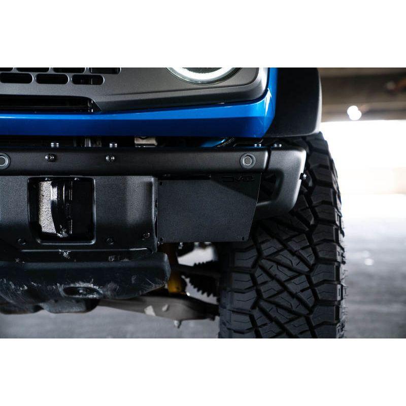 DV8 Offroad LPBR-02 - DVELPBR-02 - DV8 Offroad 21-22 Ford Bronco Factory Front Bumper License Relocation Bracket - Side - Shipped in Europe - Tuningsupply.com