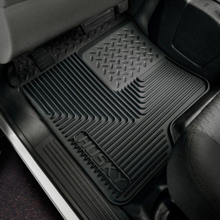 Husky Liners 52011 - HSL52011 - Husky Liners 80-12 Ford F-150/00-05 Ford Excursion Heavy Duty Black 2nd Row Floor Mats - Shipped in Europe - Tuningsupply.com