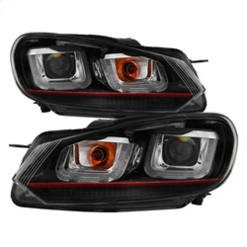 SPYDER 5082046 - SPY5082046 - Spyder Volkswagen Golf / GTI 10-13 Version 3 Projector Headlights - Black PRO-YD-VG10V3R-DRL-BK - Shipped in Europe - Tuningsupply.com