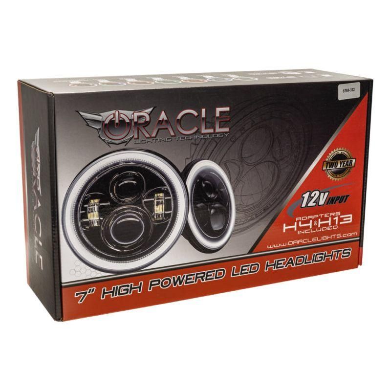 ORACLE Lighting 5769-334 - ORL5769-334 - Oracle 7in High Powered LED Headlights - Black Bezel - ColorSHIFT No Controller - Shipped in Europe - Tuningsupply.com