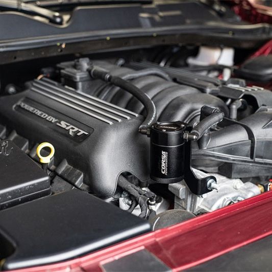 CORSA Performance CC0013 - CORCC0013 - Corsa2011-2023 Dodge Challenger/Charger 2018-2023 Dodge Durango 6.4L Aluminum Oil Catch Can - Shipped in Europe - Tuningsupply.com