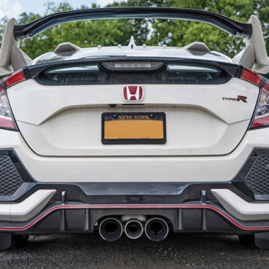 Rally Armor MF47-UR-BLK/WH - RALMF47-UR-BLK/WH - Rally Armor 17-22 Honda Civic Type R Black UR Mud Flap w/White Logo - Shipped in Europe - Tuningsupply.com