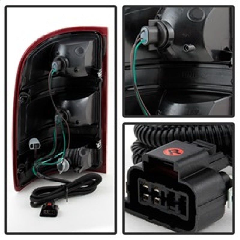 SPYDER 9032011 - SPY9032011 - xTune GMC Sierra 2007-2013 OEM Style Tail Light Red Smoked ALT-JH-GS07-OE-RSM - Shipped in Europe - Tuningsupply.com