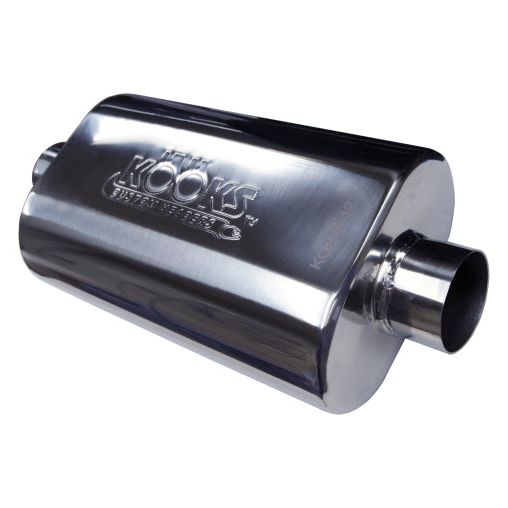 Kooks Headers KO250-12 - KSHKO250-12 - Kooks Universal 2 1/2in Center/Center Oval Muffler (4x8x12) - Shipped in Europe - Tuningsupply.com