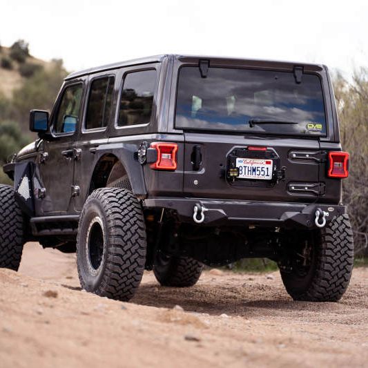 DV8 Offroad TSJL-03 - DVETSJL-03 - DV8 Offroad 18-22 Jeep Wrangler JL Spare Tire Delete Kit w/Light Mounts - Shipped in Europe - Tuningsupply.com