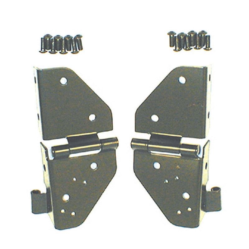 Rugged Ridge 11209.01 - RUG11209.01 - Rugged Ridge 76-86 Jeep CJ / 87-95 Jeep Wrangler YJ Black Windshield Hinges - Shipped in Europe - Tuningsupply.com