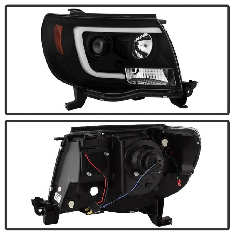 SPYDER 5084514 - SPY5084514 - Spyder Toyota Tacoma 05-11 Projector Headlights - Light Bar DRL - Black PRO-YD-TT05V2-LB-BK - Shipped in Europe - Tuningsupply.com