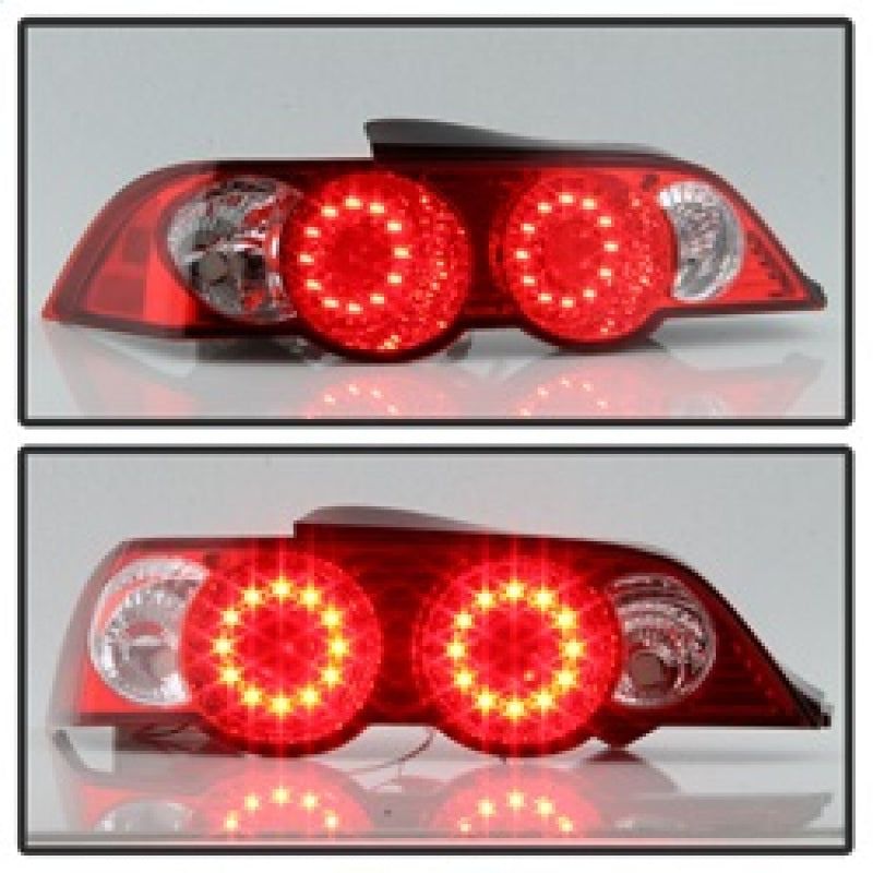 SPYDER 5000385 - SPY5000385 - Spyder Acura RSX 02-04 LED Tail Lights Red Clear ALT-YD-ARSX02-LED-RC - Shipped in Europe - Tuningsupply.com