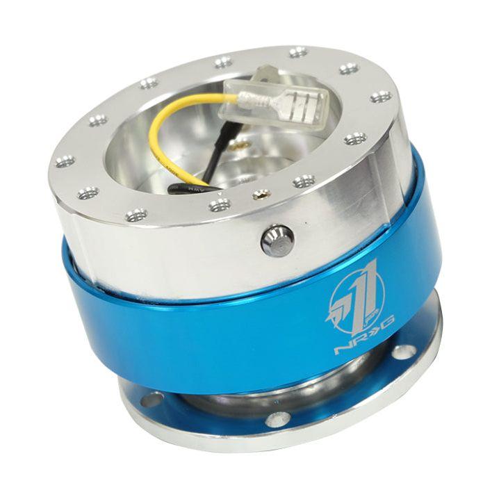 NRG SRK-100BL - NRGSRK-100BL - NRG Quick Release - Black Body/ Blue Chrome Ring - Shipped in Europe - Tuningsupply.com