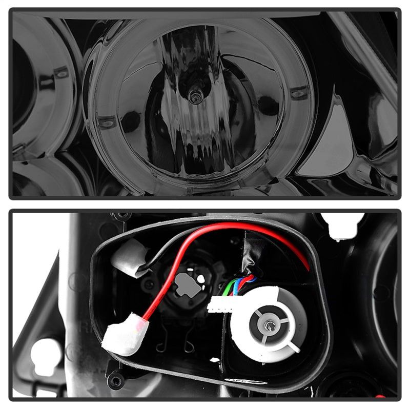 SPYDER 5009029 - SPY5009029 - Spyder BMW E90 3-Series 06-08 (4 dr) Proj LED Halo Amber Reflctr Rplc Bulb Smke PRO-YD-BMWE9005-AM-S - Shipped in Europe - Tuningsupply.com