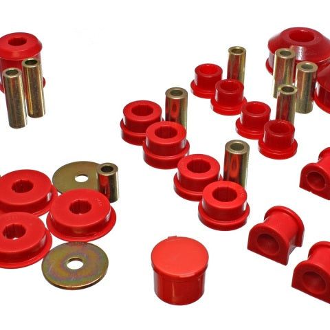 Energy Suspension 5.18115R - ENG5.18115R - Energy Suspension 03-05 Mitsubishi Lancer EVO 8 Red Hyper-flex Master Bushing Set - Shipped in Europe - Tuningsupply.com
