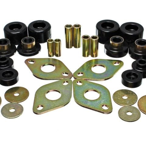 Energy Suspension 8.4107G - ENG8.4107G - Energy Suspension 01-04 Toyota Pickup 2WD/4WD (Exc T-100/Tundra) Black Body Cab Mount Set - Shipped in Europe - Tuningsupply.com