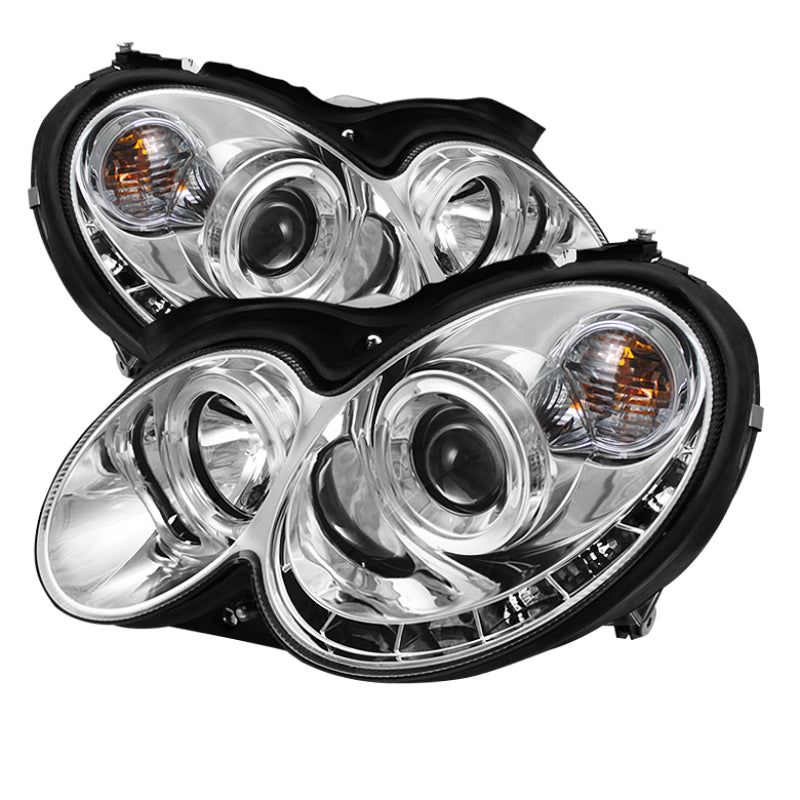 SPYDER 5038029 - SPY5038029 - Spyder Mercedes Benz CLK 03-09 Projector Halogen Model- LED Halo DRL Chrm PRO-YD-MBCLK03-DRL-C - Shipped in Europe - Tuningsupply.com