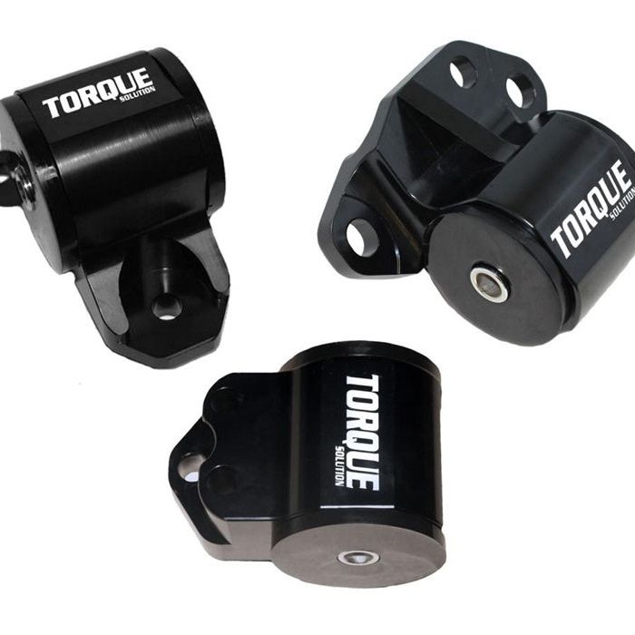 Torque Solution TS-HA-134 - TQSTS-HA-134 - Torque Solution 3pc Billet Engine Mount Kit (3 Bolt): 92-95 Honda Civic/94-01 Integra/93-97 Del Sol - Shipped in Europe - Tuningsupply.com