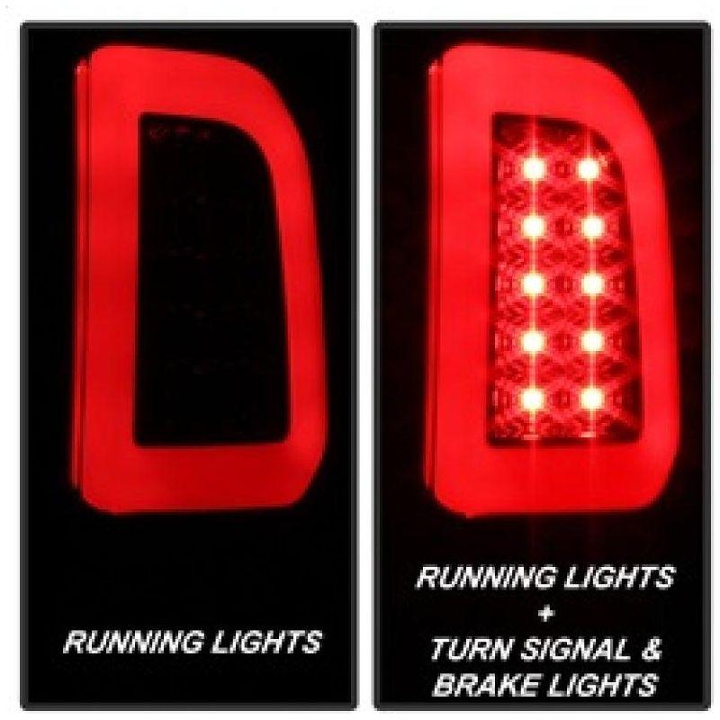 SPYDER 5084248 - SPY5084248 - Spyder 97-03 Ford F150 Stylsd. F250 V3 Lght Bar LED Tail Lights - Blk Smk ALT-YD-FF15097V3-LBLED-BSM - Shipped in Europe - Tuningsupply.com