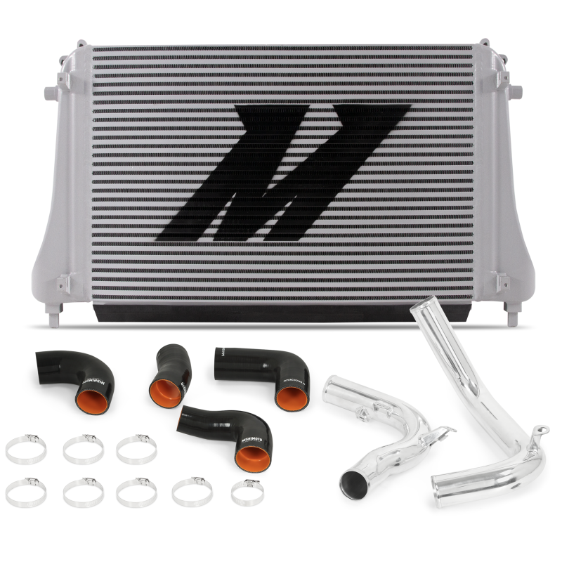 Mishimoto MMINT-MK7-15KP - MISMMINT-MK7-15KP - Mishimoto 2015+ VW MK7 Golf TSI / GTI / R Performance Intercooler Kit w/ Pipes (Polished) - Shipped in Europe - Tuningsupply.com