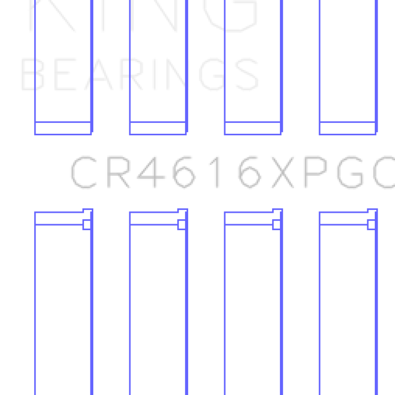 King Engine Bearings GCR4616XPGC0.25 - KINGCR4616XPGC0.25 - King Engine Bearings Subaru FA20/Toyota 4U-GSE Tri-Metal Connecting Rod Bearing Set - Size +.25mm - Shipped in Europe - Tuningsupply.com