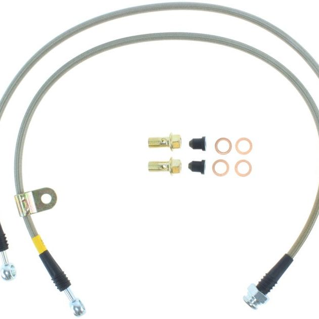 Stoptech 950.42004 - STO950.42004 - StopTech 03-07 350z/G35 Stainless Steel Front Brake Lines - Shipped in Europe - Tuningsupply.com