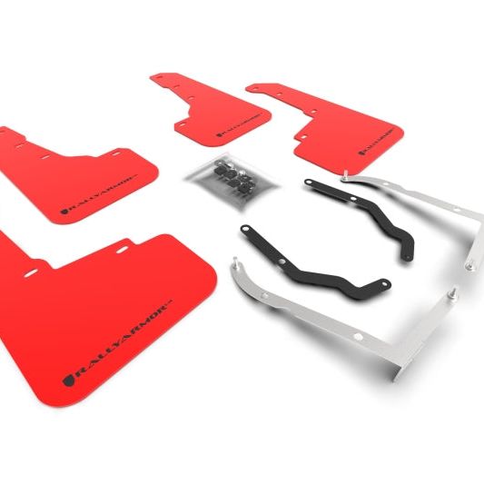 Rally Armor MF46-LTUR-RD/BLK - RALMF46-LTUR-RD/BLK - Rally Armor 18-23 Subaru Crosstrek Red UR Mud Flap w/Black Logo - Shipped in Europe - Tuningsupply.com