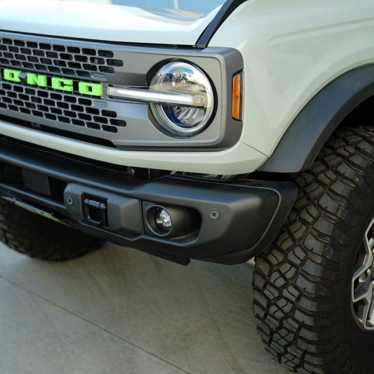 DV8 Offroad LPBR-05 - DVELPBR-05 - DV8 Offroad 2021 Ford Bronco Capable Bumper Slanted Front License Plate Mount - Shipped in Europe - Tuningsupply.com