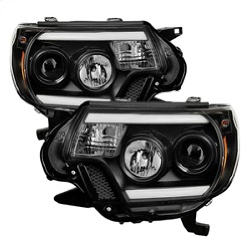 SPYDER 5081711 - SPY5081711 - Spyder Toyota Tacoma 12-15 Projector Headlights Light Bar DRL Black PRO-YD-TT12-LBDRL-BK - Shipped in Europe - Tuningsupply.com