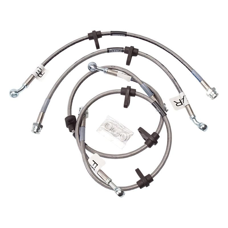 Russell 684600 - RUS684600 - Russell Performance 92-95 Honda Civic (All with rear discs/ no ABS) Brake Line Kit - Shipped in Europe - Tuningsupply.com