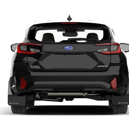 Rally Armor MF105-UR-BLK-GRY - RALMF105-UR-BLK-GRY - Rally Armor 24-25 Subaru Impreza Black UR Mud Flap w/ Grey Logo - Shipped in Europe - Tuningsupply.com