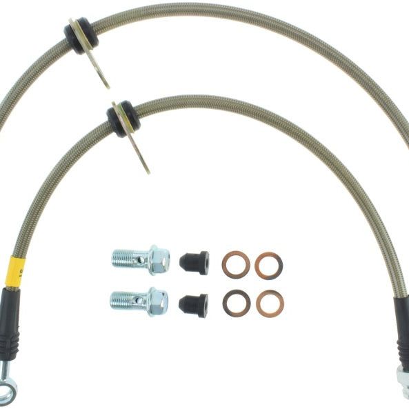 Stoptech 950.46507 - STO950.46507 - StopTech 06-12 Mitsubishi Eclipse Stainless Steel Rear Brake Lines - Shipped in Europe - Tuningsupply.com