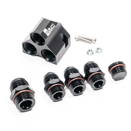 Radium Engineering 20-0737 - RAD20-0737 - Radium Engineering Distribution Block 12-10-10-10 With Fittings - Shipped in Europe - Tuningsupply.com