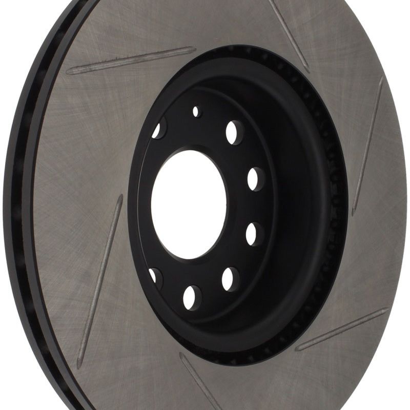 Stoptech 126.33098SR - STO126.33098SR - StopTech Power Slot 06-10 Audi A3 / 08-10 TT / 06-09 VW GTI Mlk V/Passat Right Front Slotted Rotor - Shipped in Europe - Tuningsupply.com