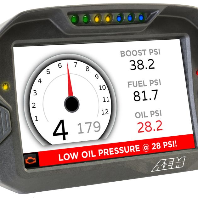 AEM 30-5703 - AEM30-5703 - AEM CD-7 Logging GPS Enabled Race Dash Carbon Fiber Digital Display w/o VDM (CAN Input Only) - Shipped in Europe - Tuningsupply.com