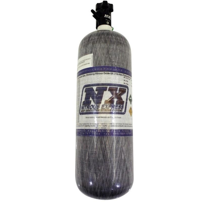 Nitrous Express 11152 - NEX11152 - Nitrous Express Composite Bottle w/Lightning 500 Valve (6.79 Dia x 23.25 Tall) - Shipped in Europe - Tuningsupply.com
