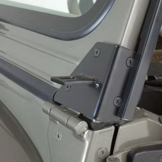 Rampage 7609 - RAM7609 - Rampage 1976-1983 Jeep CJ5 Windshield Hinge Light Bracket - Black - Shipped in Europe - Tuningsupply.com