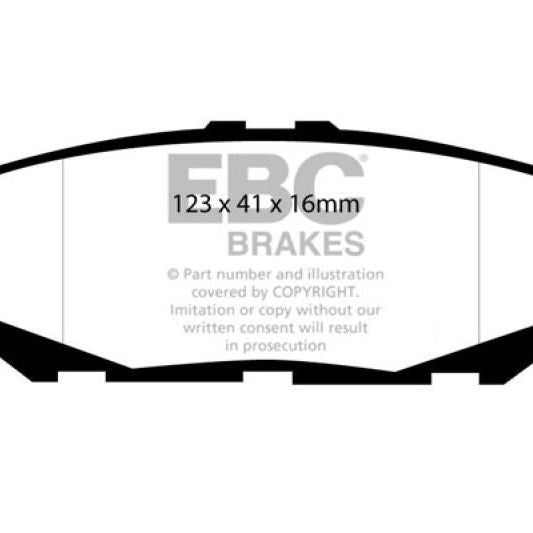 EBC DP31008C - EBCDP31008C - EBC 93-94 Lexus LS400 4.0 Redstuff Rear Brake Pads - Shipped in Europe - Tuningsupply.com