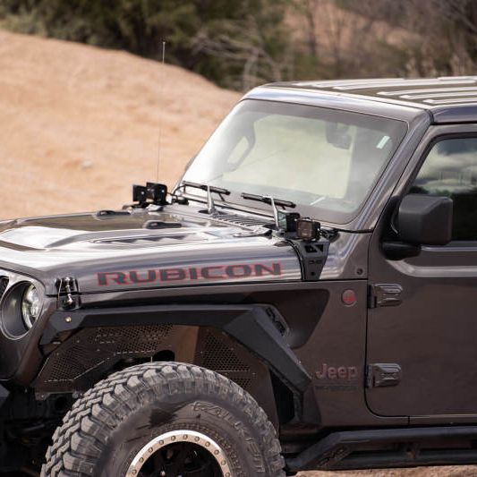 DV8 Offroad LBJL-04 - DVELBJL-04 - DV8 Offroad 18-22 Jeep Gladiator JT Cowl Light Bar Bracket - Shipped in Europe - Tuningsupply.com